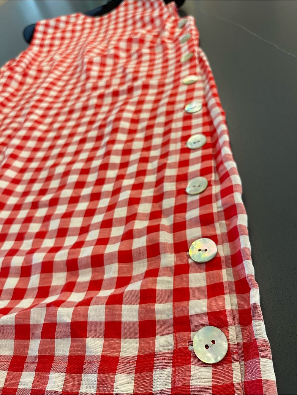 Doen Red and White Gingham Mini Dress - Picture 7 of 12